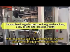 Máquina de termoformado de plástico de tres estaciones totalmente automática