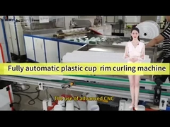 Máquina de curling de tazas de plástico totalmente automática