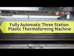 Máquina de termoformado totalmente automática de tres estaciones