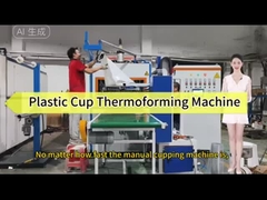 Máquina de fabricación de vasos de plástico de uso único totalmente automática