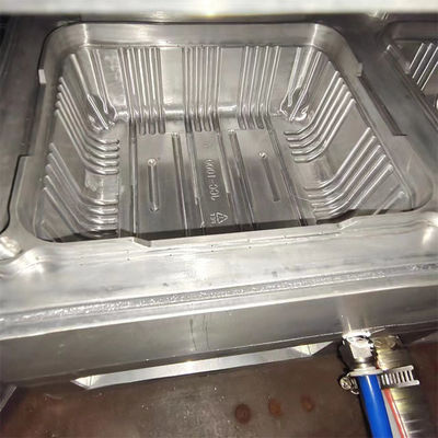 Caja de frutas de plástico molde de termoformación para presión positiva negativa máquina de cuatro estaciones