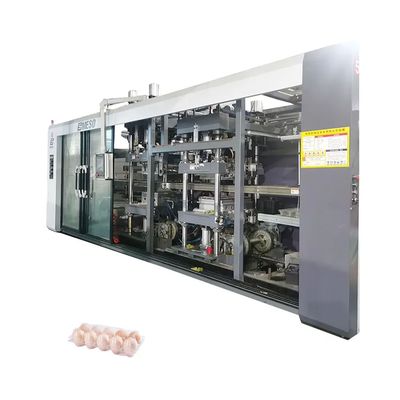 130 kW de potencia de calefacción Máquina de termoformado de plástico con sistema de control PLC