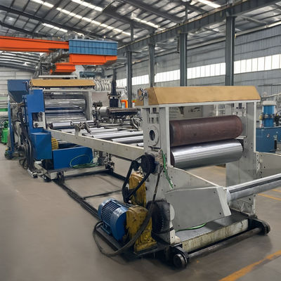 Sistema de calefacción eléctrica Extrusora de un solo tornillo de plástico con PLC y cabeza de extrusión personalizada