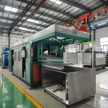 Máquina automática de formación al vacío de plástico de 380V para bandeja de pasteles Max 710mm de ancho