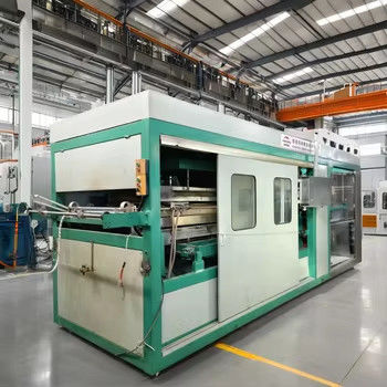 Máquina de termoformado de plástico totalmente automática para área de moldeo de 1220*710 mm y profundidad máxima de moldeo de 180 mm