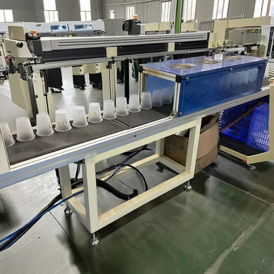 Máquina de impresión de tazas de 220V/50Hz Tipo de tinta UV Sistema de control PLC Interfaz de funcionamiento de pantalla táctil