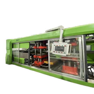 Máquina de termoformado de plástico de segunda mano, totalmente automática, para formar, cortar y apilar con presión positiva y negativa