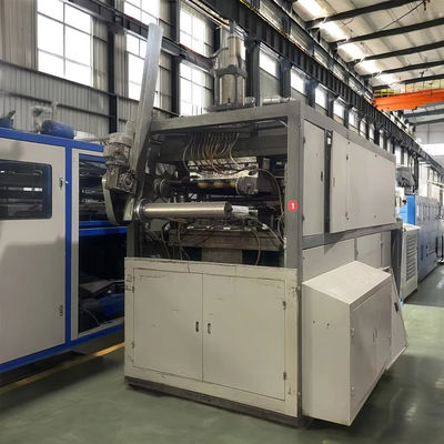 Máquina de termoformado de tazas de plástico desechables totalmente automática con un peso de 8000 kg y una potencia de calefacción de 7,5 kW
