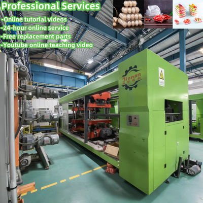 Máquina de elaboración de bandejas de plástico de huevo automática completa Cajas de frutas de plástico Máquina de termoformado de plástico