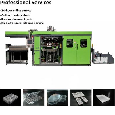 Envases para huevos Máquina de formación al vacío de producción Alta automatización 0,12 mm-2 mm espesor del material 3000 kg peso de la máquina