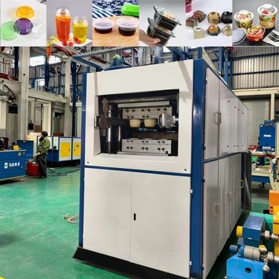 Máquina automática de fabricación de vasos de plástico de alta velocidad Usada Consumo de gas 4200-5000L/min Servicio posventa gratuito de por vida