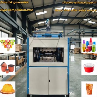Máquina de termoformado de vasos de plástico desechables totalmente automática