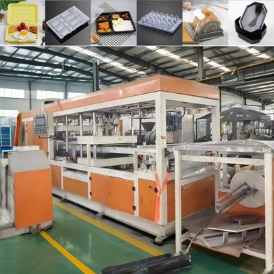 Máquina de termoformado totalmente automática de tres estaciones