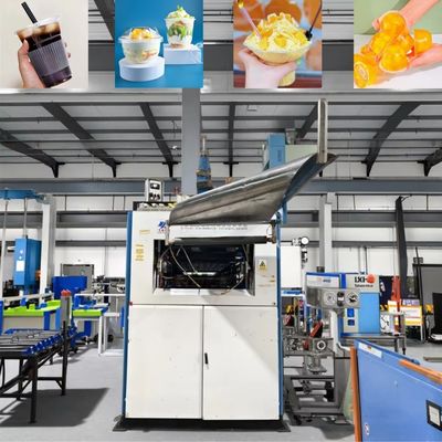 Máquina de elaboración de placas y vasos desechables totalmente automática