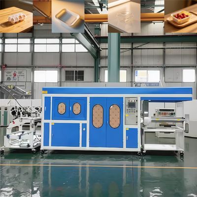 Máquina para fabricar platos de plástico desechables totalmente automática