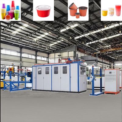 Máquina para fabricar vasos desechables de plástico fácil de operar