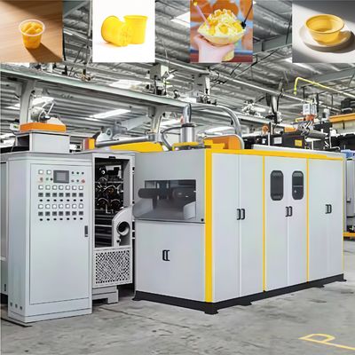 Máquina para fabricar vasos desechables de plástico fácil de operar